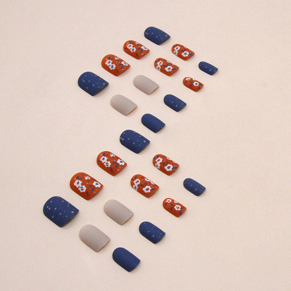 12 Sizes-24 Pcs Press On Nails W1386