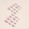 12 Sizes-24 Pcs Press On Nails W614