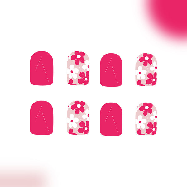 12 Sizes-24 Pcs Press On Nails C822