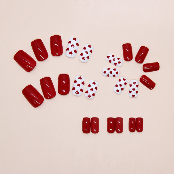 12 Sizes-24 Pcs Press On Nails W2172