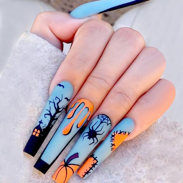 12 Sizes-24 Pcs Press On Nails Y170