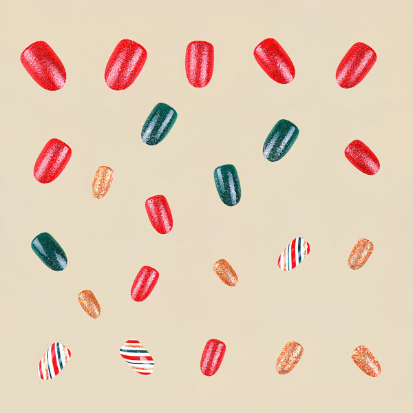 12 Sizes-24 Pcs Press On Nails Y278