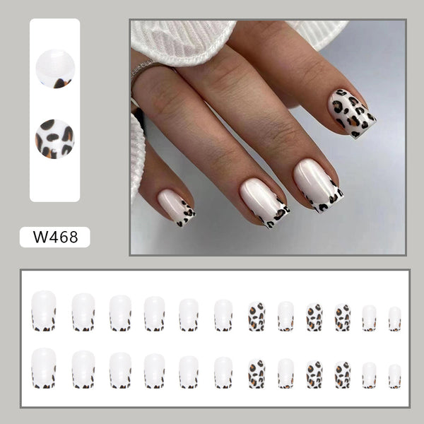 12 Sizes-24 Pcs Press On Nails W468