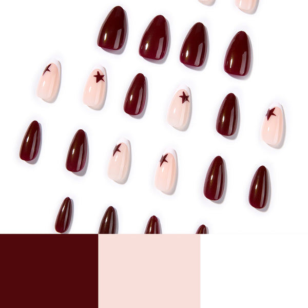 12 Sizes-24 Pcs Press On Nails JP4377