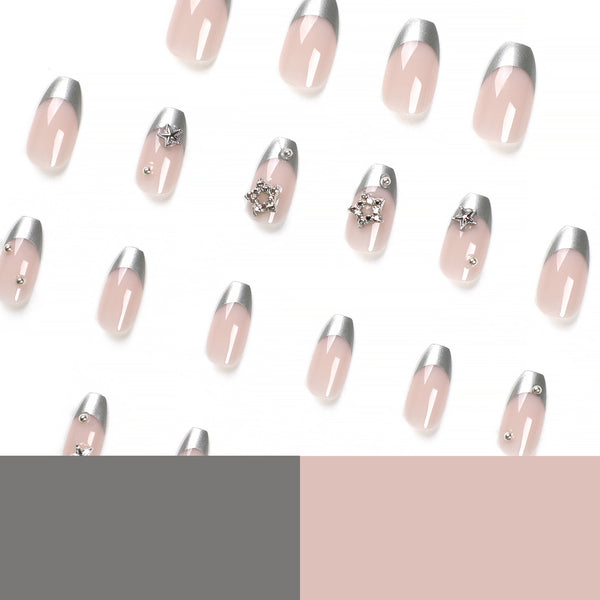 12 Sizes-24 Pcs Press On Nails JP2746