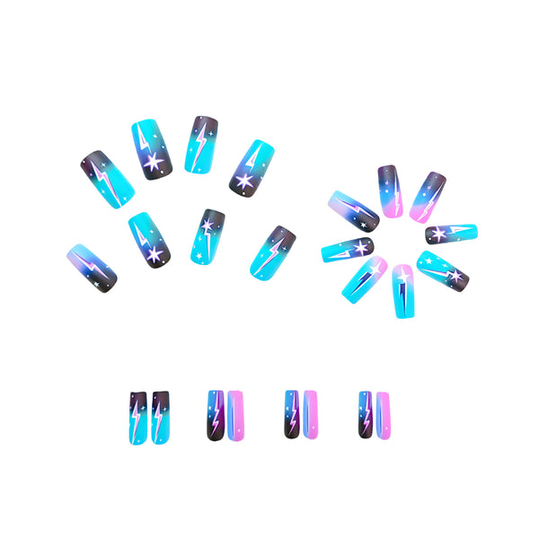 12 Sizes-24 Pcs Press On Nails Y471