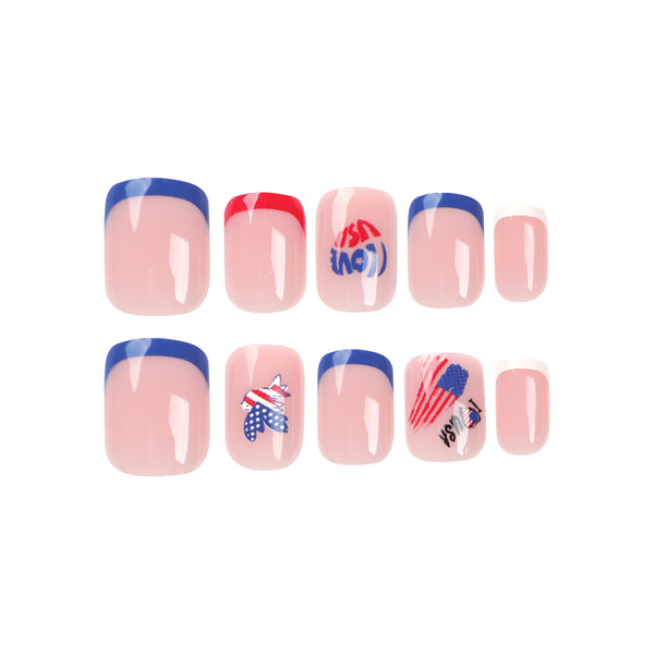 12 Sizes-24 Pcs Press On Nails JP2775