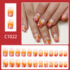 12 Sizes-24 Pcs Press On Nails C1022