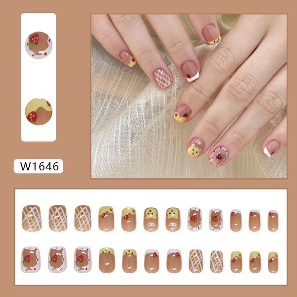 12 Sizes-24 Pcs Press On Nails W1646