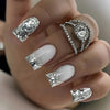 12 Sizes-24 Pcs Press On Nails Y029