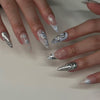 12 Sizes-24 Pcs Press On Nails W1827