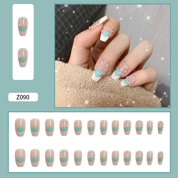 12 Sizes-24 Pcs Press On Nails Z082