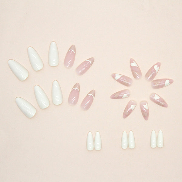 12 Sizes-24 Pcs Press On Nails W342