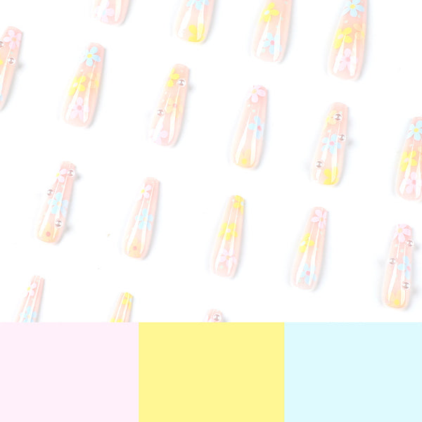 12 Sizes-24 Pcs Press On Nails JP2382