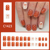 12 Sizes-24 Pcs Press On Nails C1423