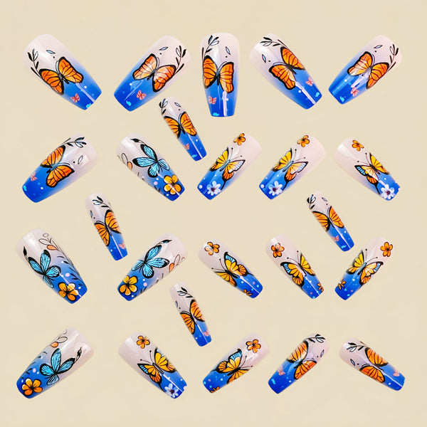 12 Sizes-24 Pcs Press On Nails Y1875