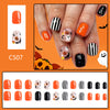 12 Sizes-24 Pcs Press On Nails C507