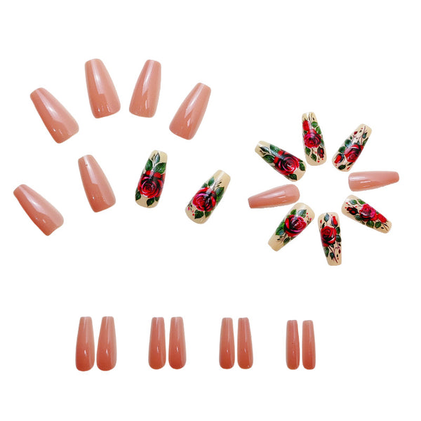12 Sizes-24 Pcs Press On Nails Y510