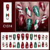 12 Sizes-24 Pcs Press On Nails C1314