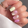 12 Sizes-24 Pcs Press On Nails C1546