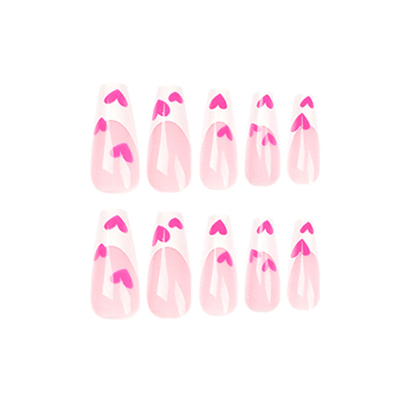 12 Sizes-24 Pcs Press On Nails JP1468