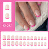 12 Sizes-24 Pcs Press On Nails C1057