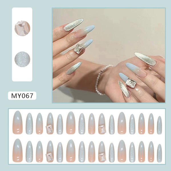 12 Sizes-24 Pcs Press On Nails MY067