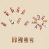 12 Sizes-24 Pcs Press On Nails Y1201