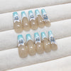 12 Sizes-24 Pcs Press On Nails Z930
