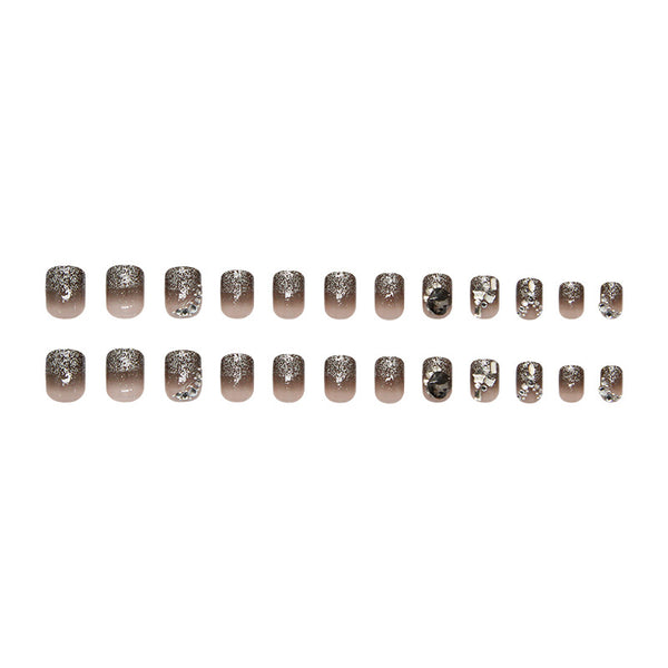12 Sizes-24 Pcs Press On Nails Z1008
