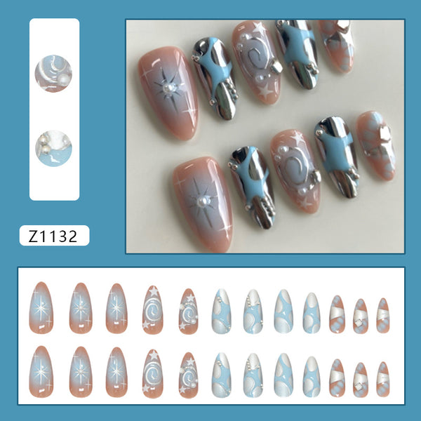 12 Sizes-24 PcsPress On Nails Z1132