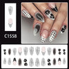12 Sizes-24 Pcs Press On Nails C1558