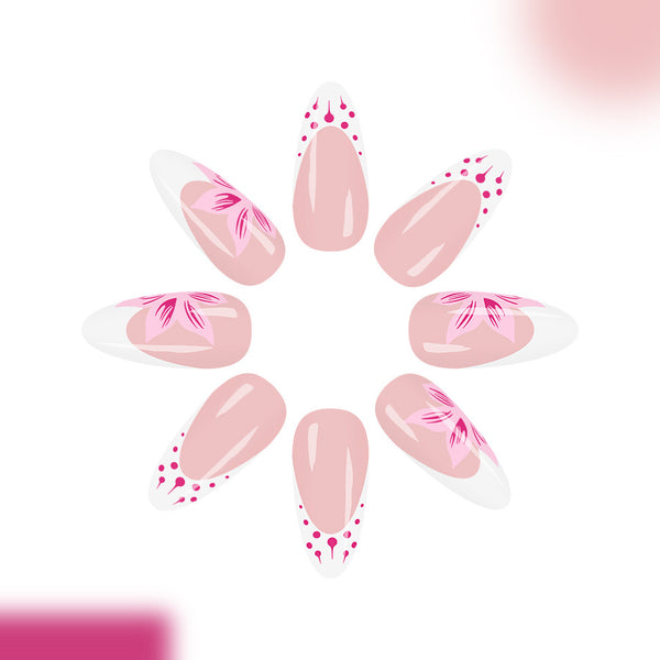12 Sizes-24 Pcs Press On Nails G1547