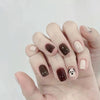 12 Sizes-24 Pcs Press On Nails R834