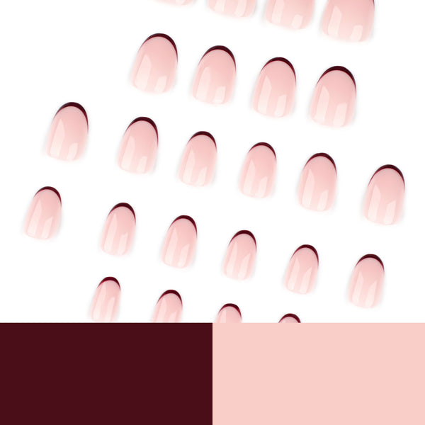 12 Sizes-24 Pcs Press On Nails JP4160
