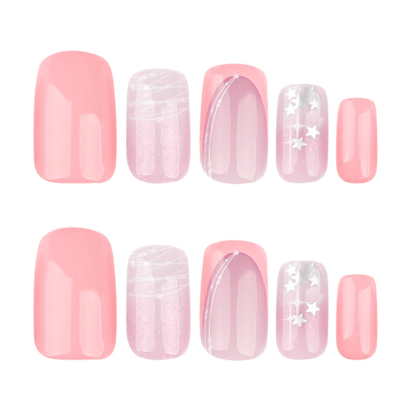 12 Sizes-24 Pcs Press On Nails JP3685