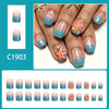 12 Sizes-24 Pcs Press On Nails C1903