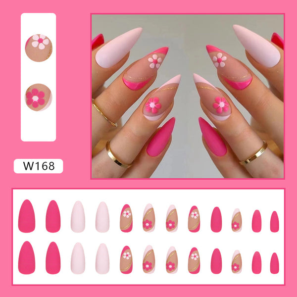 12 Sizes-24 Pcs Press On Nails W168