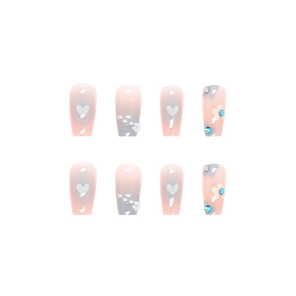 12 Sizes-24 Pcs Press On Nails Z441
