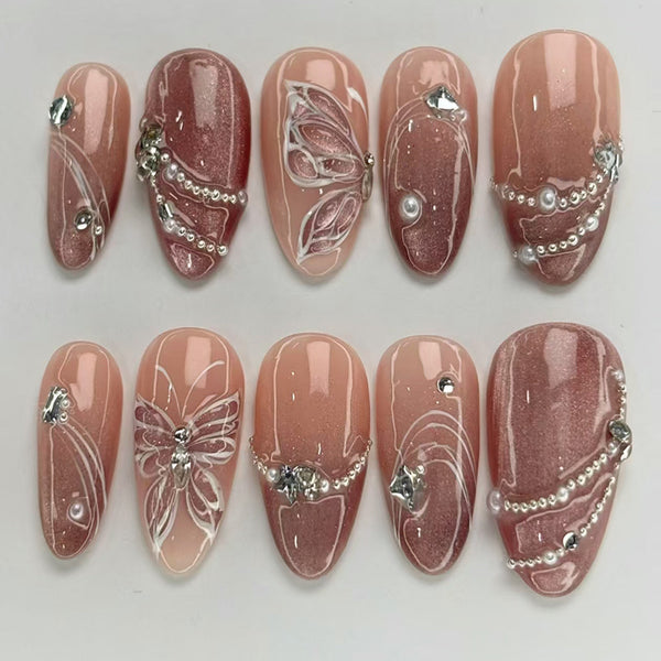 15 Sizes-30 Pcs Press On Nails Z1081