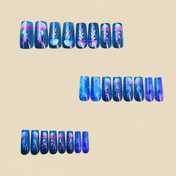 12 Sizes-24 Pcs Press On Nails Y791