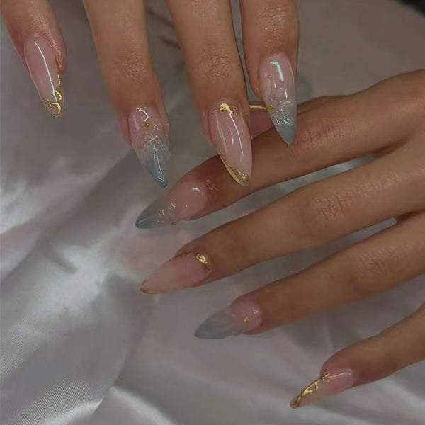 12 Sizes-24 Pcs Press On Nails W1695