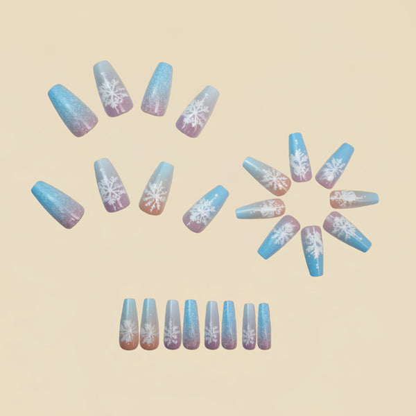 12 Sizes-24 Pcs Press On Nails Y1588