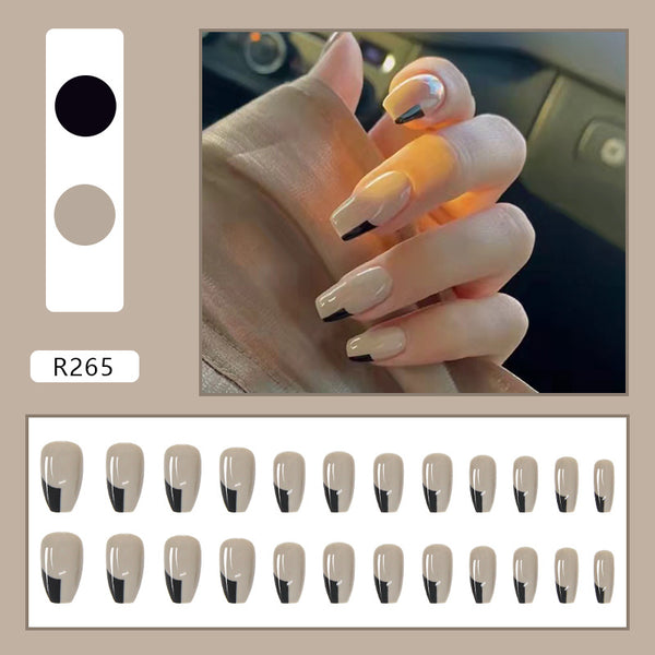 12 Sizes-24 Pcs Press On Nails R241