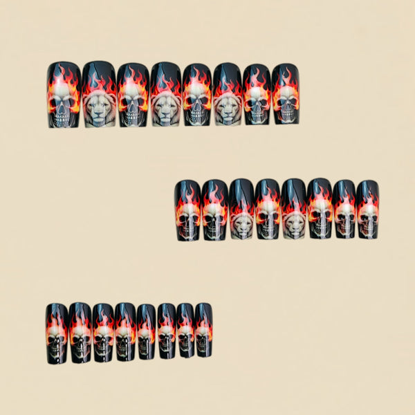 12 Sizes-24 Pcs Press On Nails y2047-24