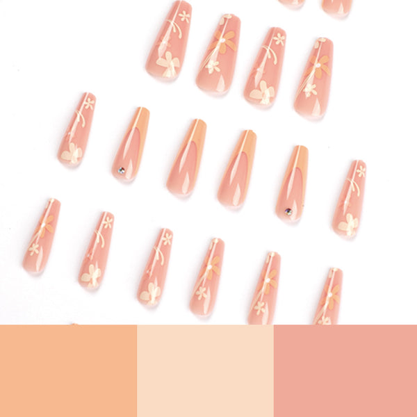 12 Sizes-24 Pcs Press On Nails JP1801