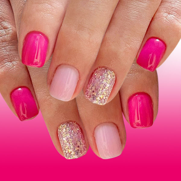 12 Sizes-24 Pcs Press On Nails C1619
