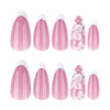 12 Sizes-24 Pcs Press On Nails JP3832