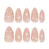 12 Sizes-24 Pcs Press On Nails JP3441