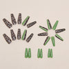 12 Sizes-24 Pcs Press On Nails W995